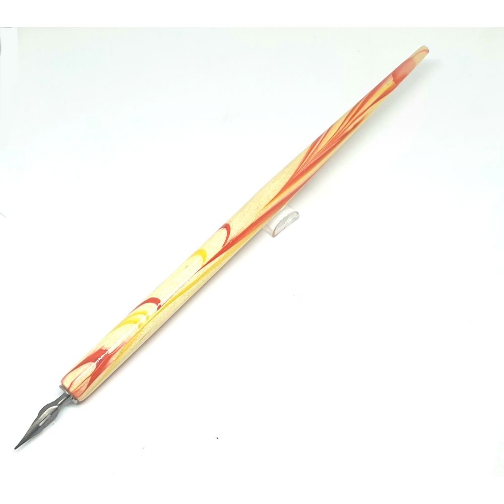 Dip Pen - creme e vermelho